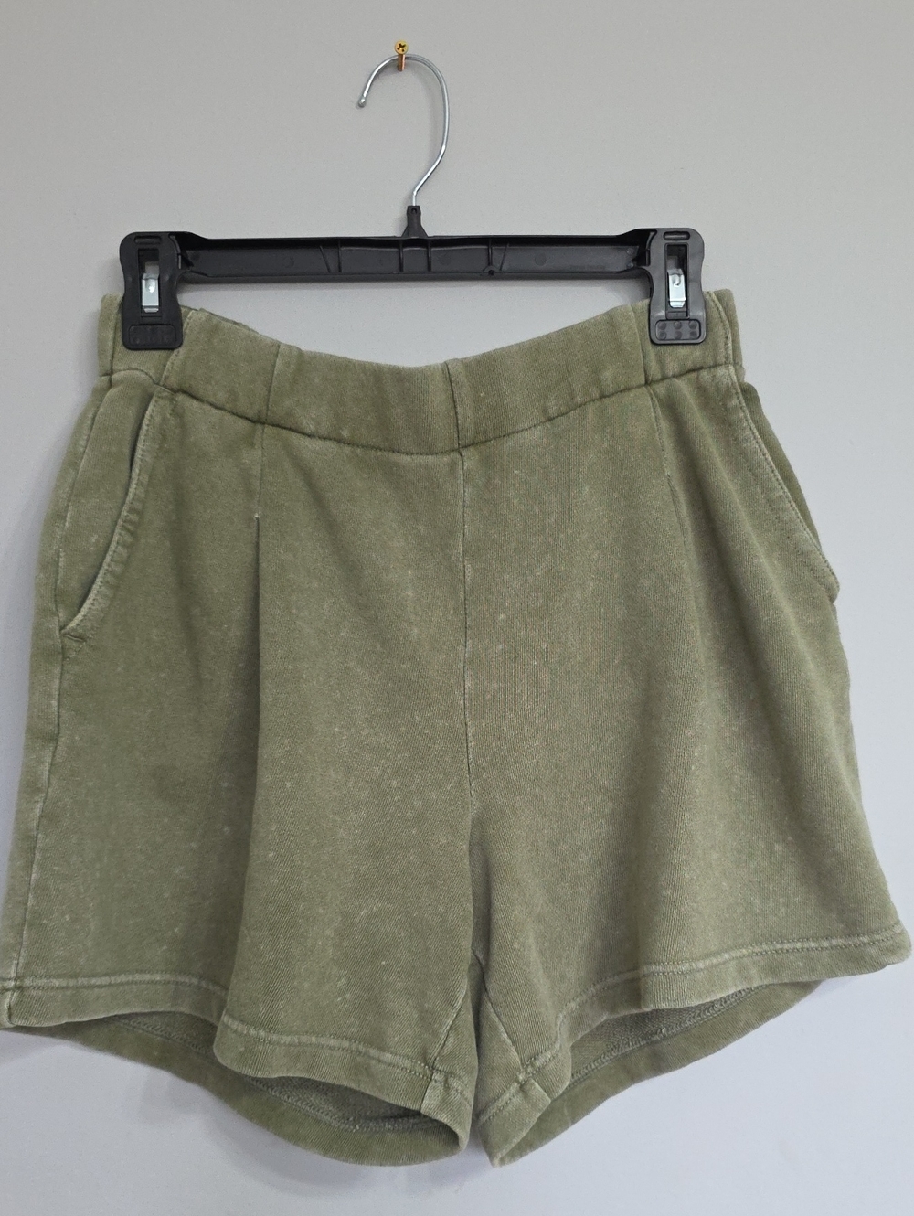 aerie Washed Olive Drawstring Athletic Shorts